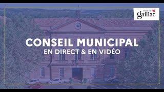 Conseil Municipal de la Ville de Gaillac 20 Mars 2024 [upl. by Chellman714]