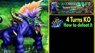 FFBE Omega Spawn Rush EXT Clear Guide Within 4 Turns Grossaffe Omega 1390 [upl. by Anyela34]