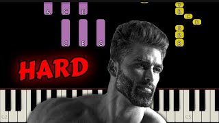 How to Play Gigachad on Piano [upl. by Gwenn]