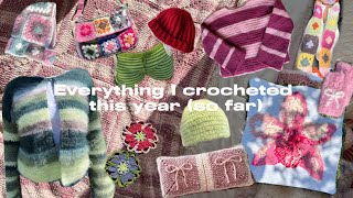 Everything Ive crocheted this year so far  tutorialspatterns [upl. by Rraval]