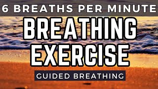 6 Breaths Per Minute Breathing Exercise For Stress [upl. by Backler196]