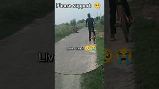 Live crash 🥺😭 stunt cycler trending crash automobile [upl. by Leahicm]