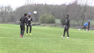 BEHIND THE SCENES Kim Bong and Ojo in good spirits after training [upl. by Jenette]