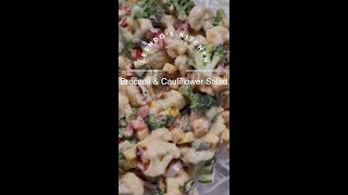 Broccoli and Cauliflower Salad  Delicious Broccoli Salad  Bell Peppers Salad  Broccoli amp Cheese [upl. by Drice525]