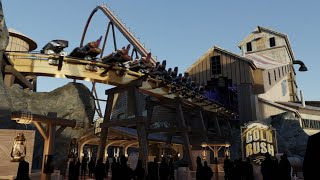 Knotts Berry Farm Giga Concept Preview  Blender Coaster Animation  Gold Rush  Escape Designs [upl. by Auqinaj]