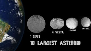 Top 10 Largest Asteroids [upl. by Horatio]