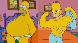 Homer Simpson Body Transformation [upl. by Ahsieyn408]