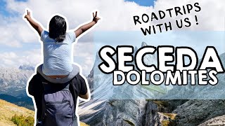 SECEDA DOLOMITES  Roadtrips en Italie  AVEC UN ENFANT [upl. by Aeki998]