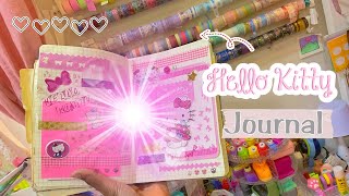 journal with me جورنال هلو كيتي  🎀 [upl. by Artenehs]