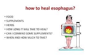 HOW TO HEAL ESOPHAGUS Esophagitis treatment [upl. by Iztim838]