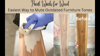 How to Paint Wash Furniture or Color Wash Wood [upl. by Latsyrhc]