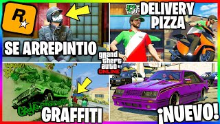 Nueva ACTUALIZACION 2 NUEVOS COCHES ROCKSTAR se ARREPINTIO de ESTO GRAFFITI amp PIZZA GTA Online [upl. by Jacobah]