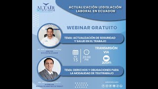 ACTUALIZACIÓN LEGISLACIÓN LABORAL EN ECUADOR [upl. by Driskill833]