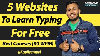 5 Free Websites To Learn Typing  Top 5 Best Typing Websites  Typing Software For Free  Tutorial [upl. by Valry]