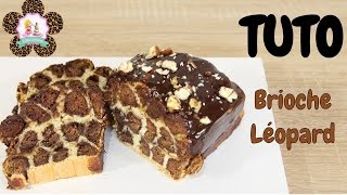 ♡• RECETTE BRIOCHE MOELLEUSE AU CHOCOLAT LEOPARD  FACILE ET RAPIDE  HOW TO MAKE A LEAOPARD CAKE •♡ [upl. by Ellener]