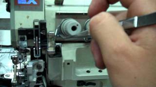 Threading Guide for 5 Thread Overlock Part 45  ABC Sewing Machine [upl. by Artenra]