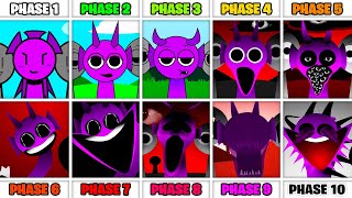 New True All Phases in Incredibox Sprunki  Phase 1 VS Phase 2 VS Phase 3 VS Phase 4 VS Phases 510 [upl. by Lyret]