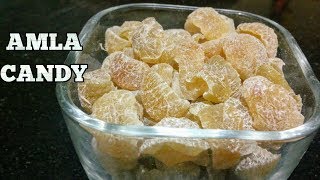 Amla Candy RecipeSweet Amla CandyDried Amla CandyIndian Gooseberry candySugar Amla CandyHindi [upl. by Ailema]