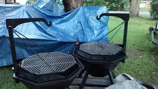 Fire pit grill build [upl. by Adiraf992]