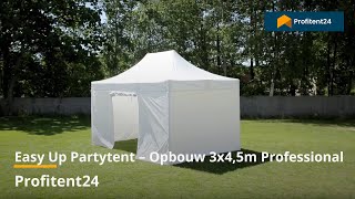 Easy Up Partytent – Opbouw 3x45m Professional [upl. by Einattirb935]