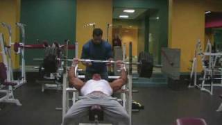 Stan Efferding 500 pound incline bench press raw for 3 reps [upl. by Einotna]