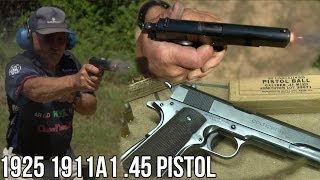 1911A1 45 Pistol from 1925 in SlowMo [upl. by Marlen]