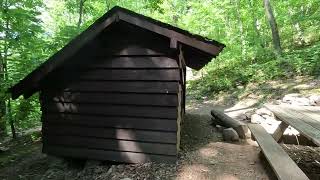 Bobblets Gap Shelter on AT Blue Ridge Parkway VA 61524 [upl. by Anrak556]