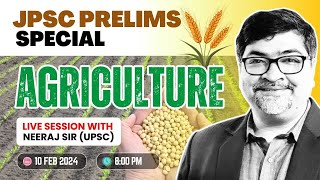 🌾 JPSC Prelims Special Unleash Your Agricultural Acumen with Neeraj Sir UPSC 🚀 [upl. by Hirasuna]