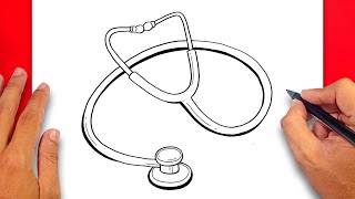 How to draw Stethoscope Easy [upl. by Greabe731]