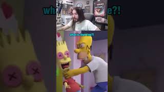 Moist Critical Reacts to Homer Simpson Will No Longer Strangle Bart moistcr1tikal simpsons homer [upl. by Reerg]