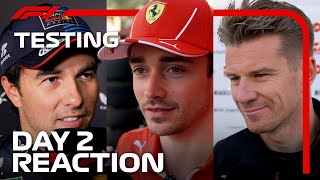 Drivers Day 2 Reaction  F1 PreSeason Testing 2024 [upl. by Berstine657]