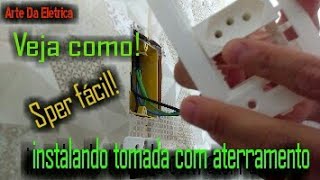 Como Instalar uma tomada com Aterramento [upl. by Anolla]