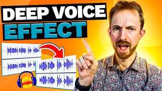 Make Your Voice Deeper in Audacity  Beef Up Your Voice Easily For Free  No PLUGINS Required [upl. by Ettennyl]