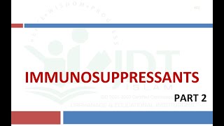 IMMUNOSUPPRESSANTS Part 2 Pharmacology Azathioprine Methotrexate Etanercept Infliximab [upl. by Antonetta543]