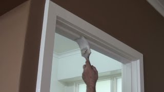 How to paint a door frame or door jamb  correct technique [upl. by Peednas]