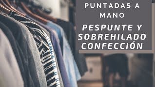 SOBREHILADO para confección de ropa👕🧵Curso de Puntadas a mano Clase 4 [upl. by Aronoff875]