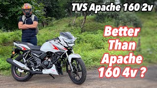 2022 TVS Apache 160 2v Review  Better Than Apache 160 4v [upl. by Harle748]