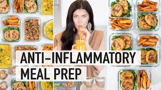 5 DAY ANTIINFLAMMATORY MEAL PREP  AntiInflammatory Foods to Reduce Bloating amp Inflammation [upl. by Dabney502]