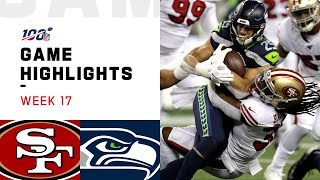 49ers vs Seahawks Week 17 Highlights  NFL 2019 [upl. by Shirline]