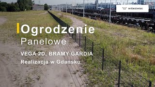 Montaż 3800 m ogrodzenia panelowego 2D Wiśniowski w Gdańsku [upl. by Starobin]