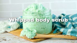 HOW TO MAKE WHIPPED EMULSIFIED FOAMING SUGAR SCRUB RECIPE [upl. by Abekam]