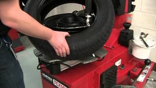 Tire Machine Tire Remove amp Install [upl. by Aikal738]