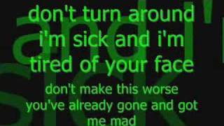 Get Over It  Avril Lavigne Lyrics On Screen [upl. by Redliw]