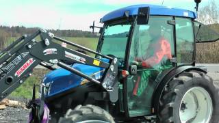 New Holland T3030 mit Stoll FC 350P Frontladermp4 [upl. by Otrebmal733]