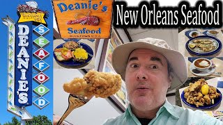 New Orleans Seafood Seafood Platter Trout Oysters Shrimp Crab Crawfish amp Burger at Deanie’s [upl. by Nyletak526]