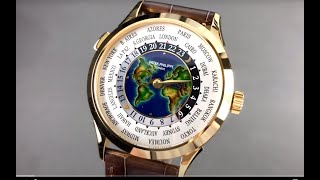 Patek Philippe World Time Cloisonne Enamel 5231J001 Patek Philippe Watch Review [upl. by Gnidleif]