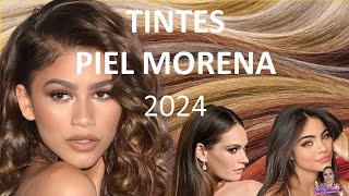 Mejor TINTE para PIEL MORENA Tendencia 2024 pielmorena tintes tendencias [upl. by Noyr]