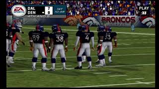 Madden 2004 Broncos vs Cowboys [upl. by Yrrem686]