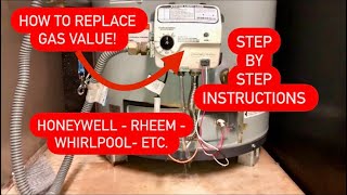 WATER HEATER GAS VALVE REPLACEMENT [upl. by Abel]