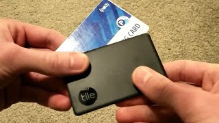 Tile Slim  Bluetooth Wallet Tracker Review [upl. by Benis]